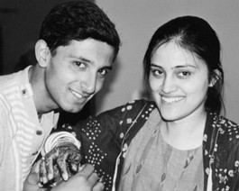 Chinky-Brother a friend of the bride's brother. In true tradition, he dotes on her like a real brother.