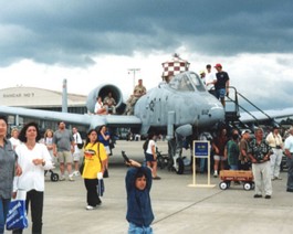 A10-Static The A-10 "Warthog" - named because of it's unconventional profile. A pilot's wife enjoys the privilege.