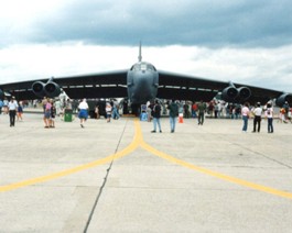 B52-Wings Forty years old and still going strong - the massive B-52 bomber. The wing flaps give you and idea of the lift produced.